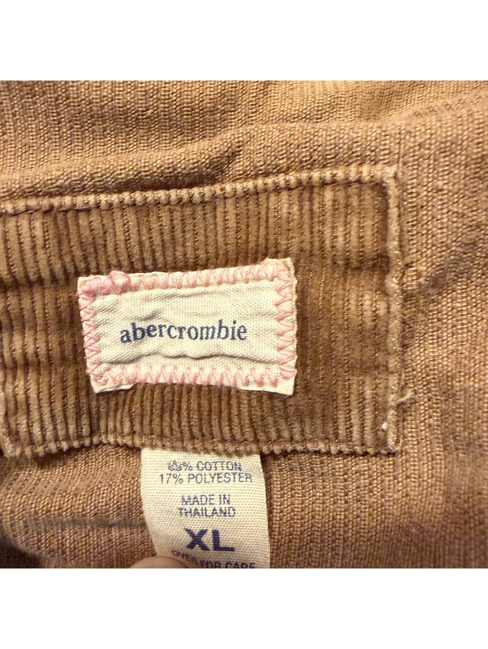 Abercrombie & Fitch Women's Brown Corduroy Blazer Jacket XL - Picture 2 of 3